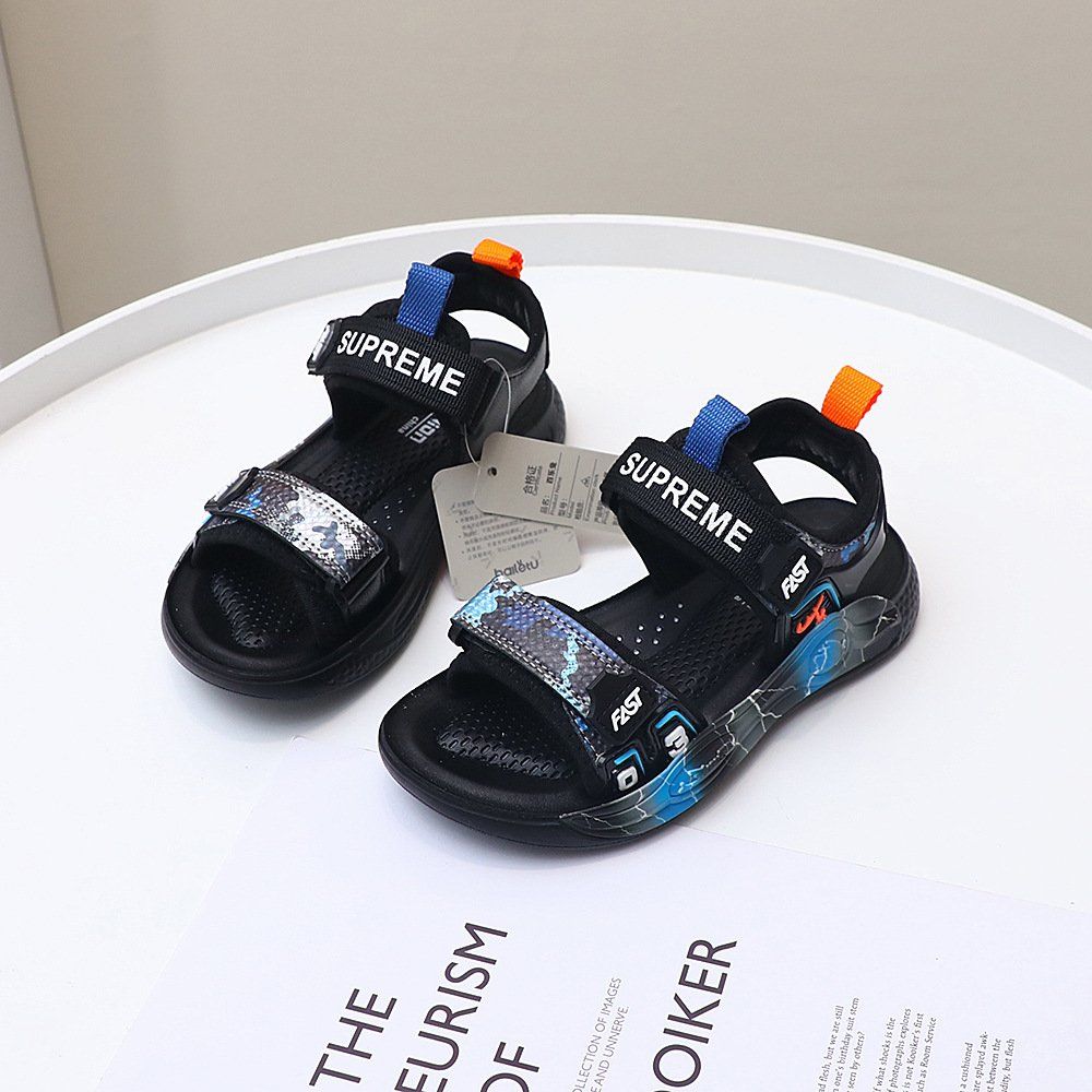 Giày sandal bé trai từ 6 đến 10 tuổi nhẹ êm phong cách thời trang
