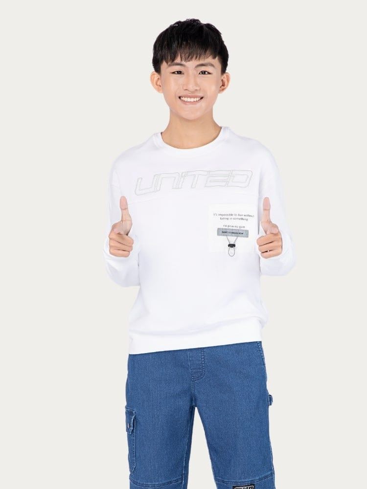 Áo thun tay dài cho bé trai tuổi teen từ 35 đến 65kg phong cách thời trang A03 _ Beekids
