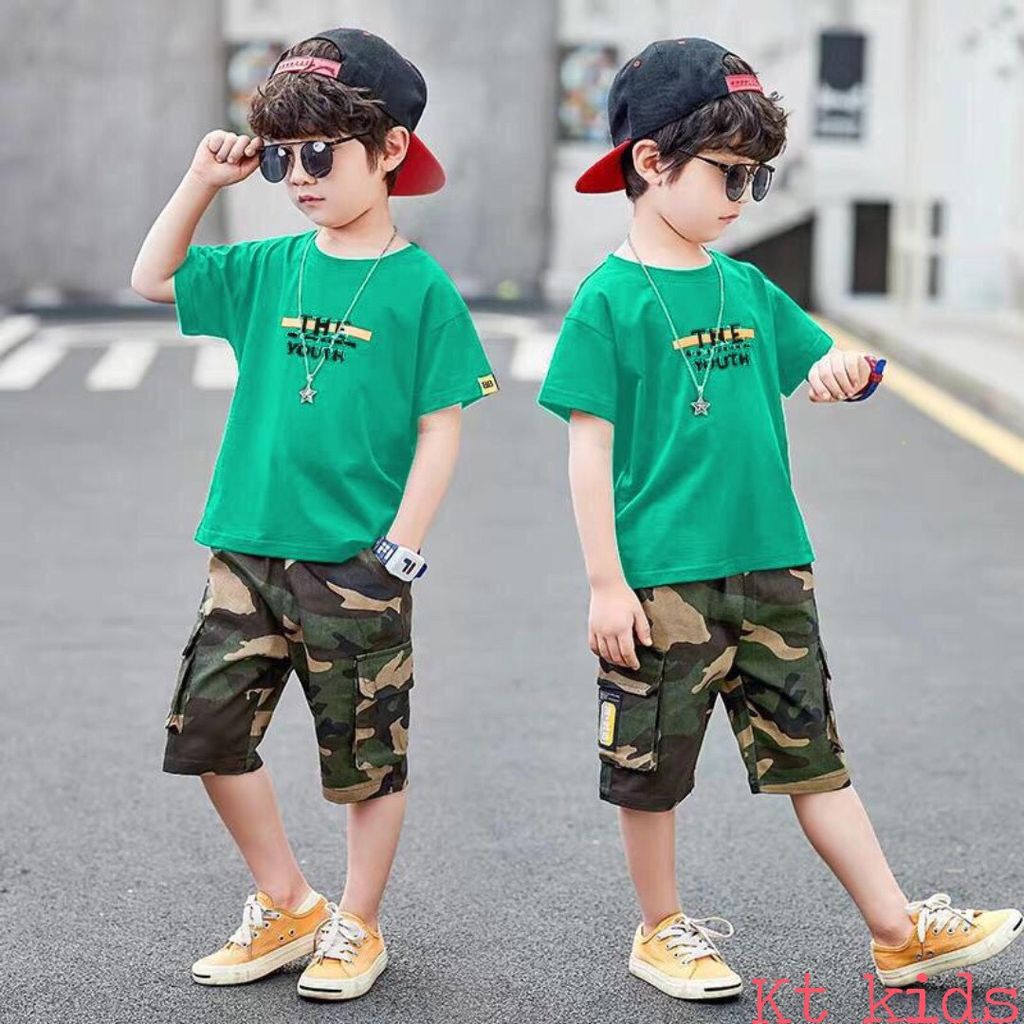 SET ÁO QUẦN THUN COTTON BÉ TRAI