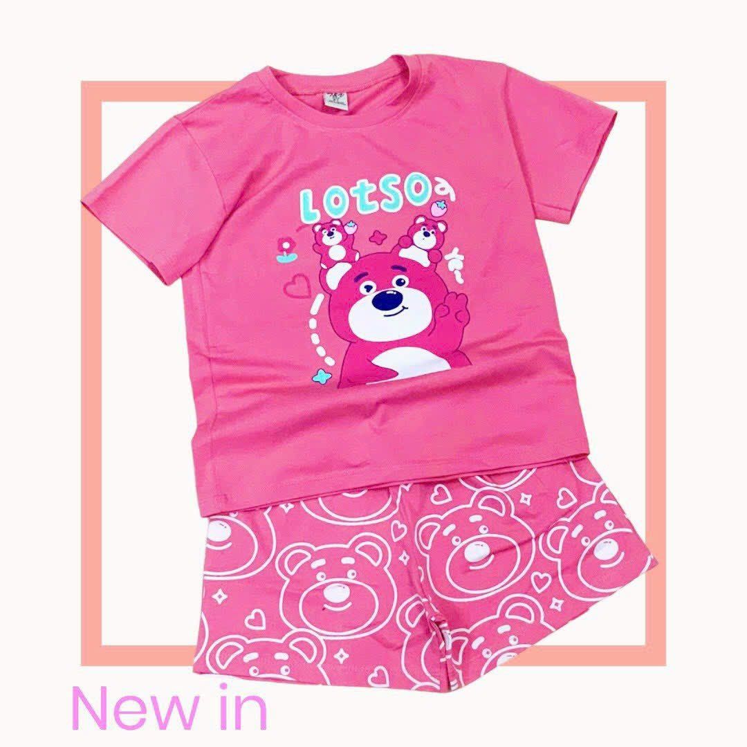 Đồ bộ đùi thun cotton cho bé gái từ 18-30kg