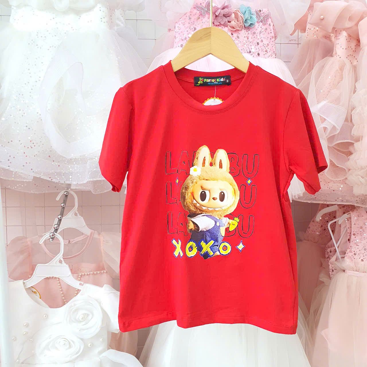 A28 _ Áo thun labubu cho bé chất cotton mềm mịn, thoáng mát _ Beekids
