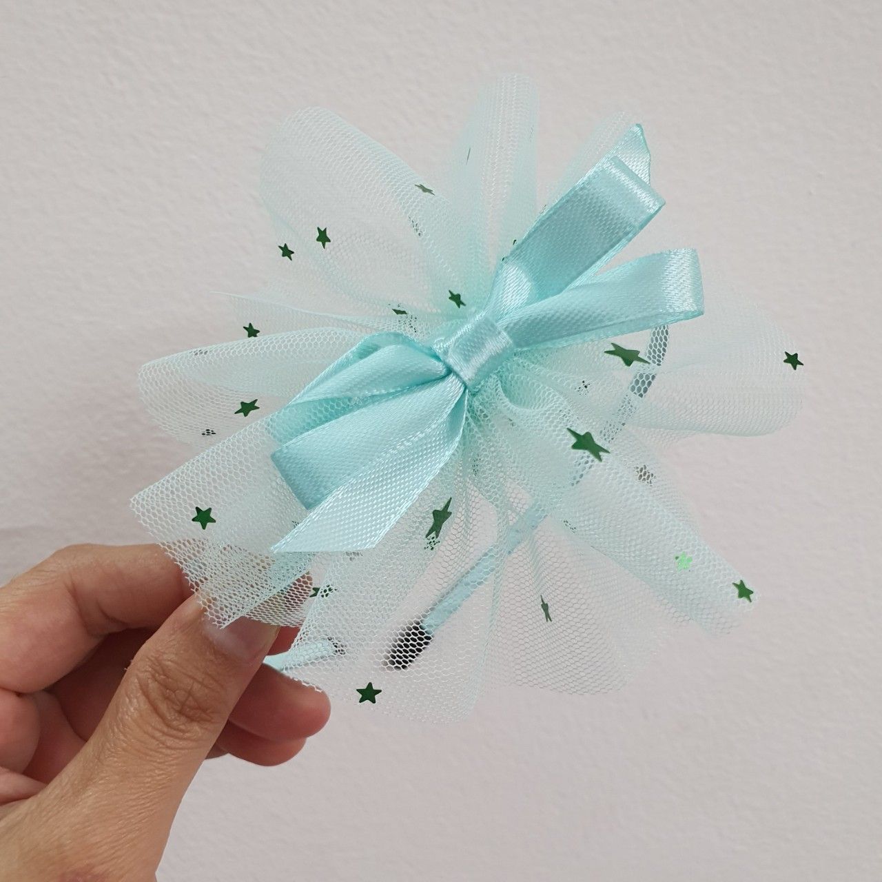 Cài tóc nơ lưới ngôi sao C11