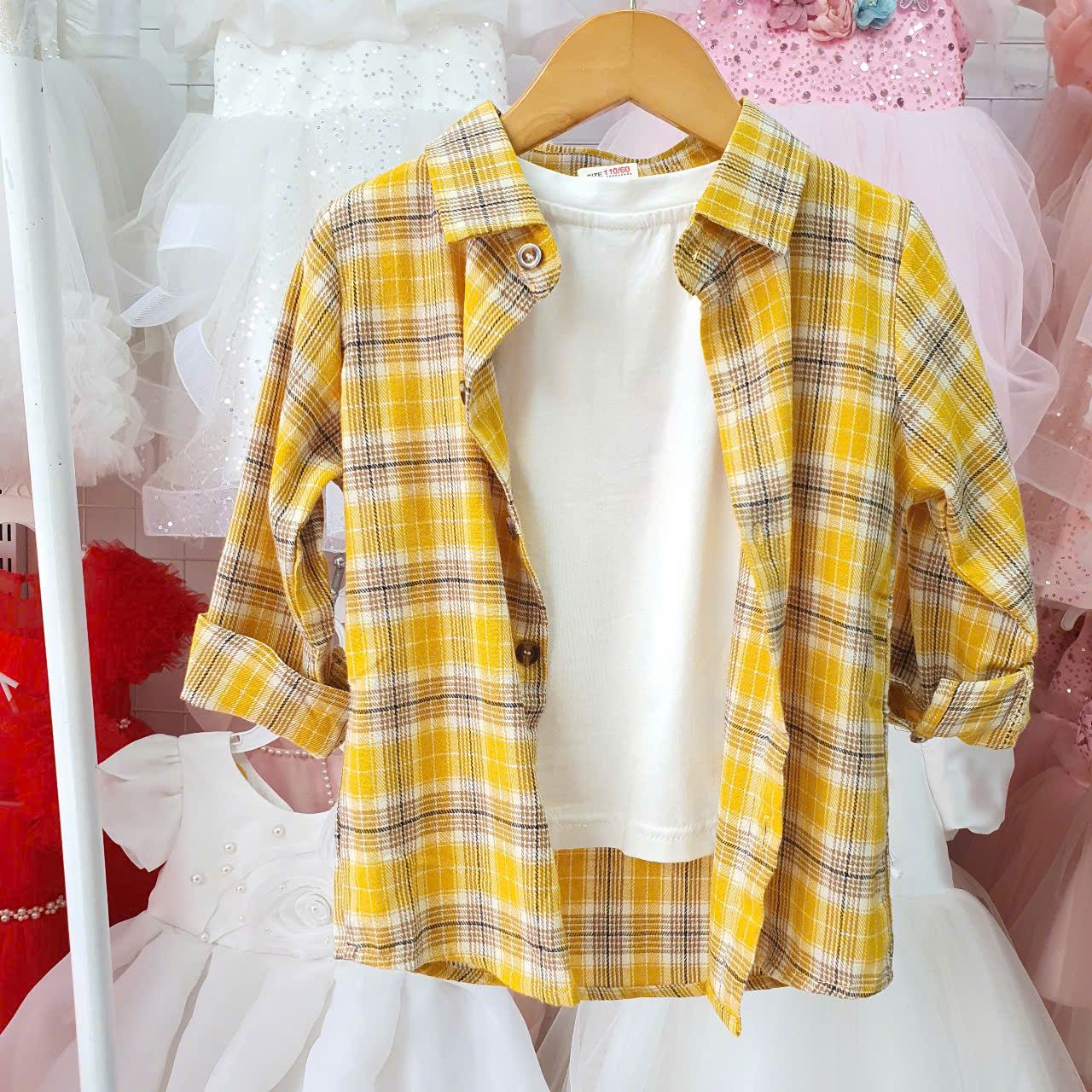 A31 _ Áo sơ mi kẻ caro dài tay cho bé phong cách năng động thời trang _ Beekids