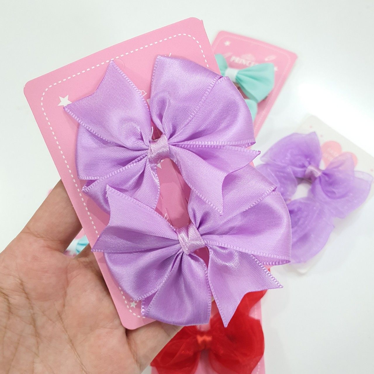 Set 2 kẹp tóc nơ bé gái KT04