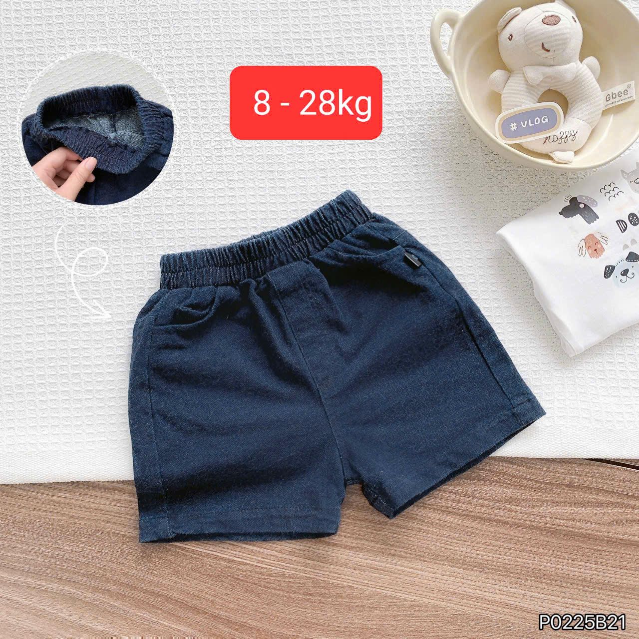 Q25 _ Quần jean đùi cho bé trai và bé gái chất mềm mại co giãn _ Beekids