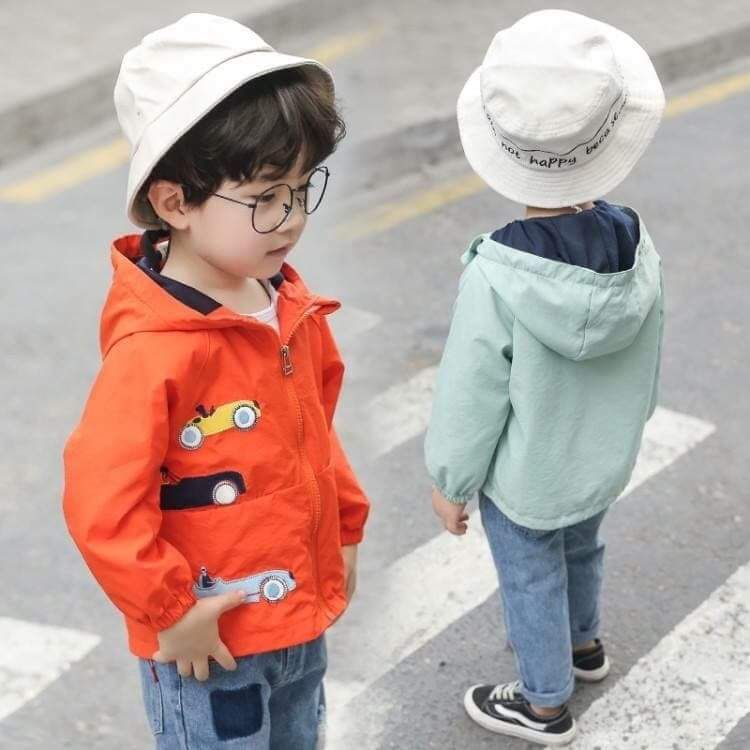 Áo khoác gió bé trai và bé gái từ 1-5 tuổi