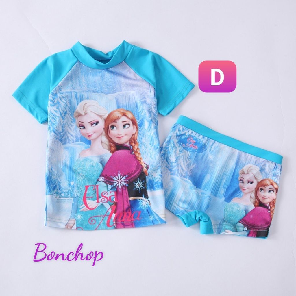 Đồ bơi họa tiết Elsa bé gái