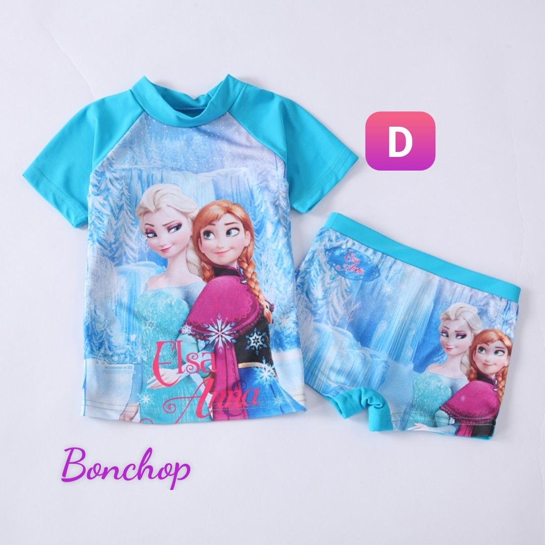 Đồ bơi họa tiết Elsa bé gái