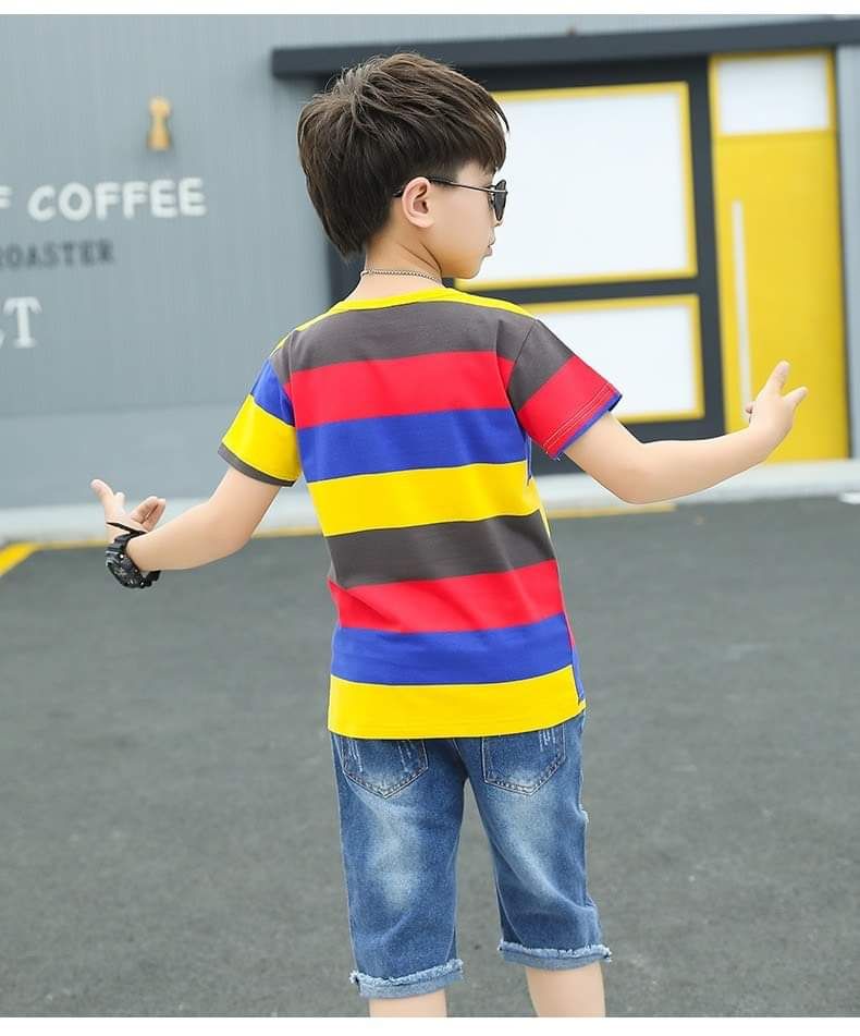 Set jean sọc nhiều màu bé trai