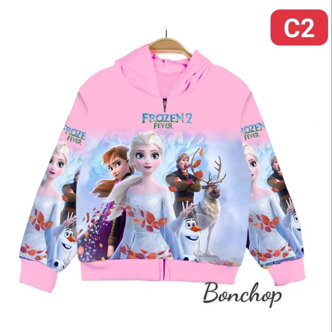 Áo khoác Elsa Anna bé gái