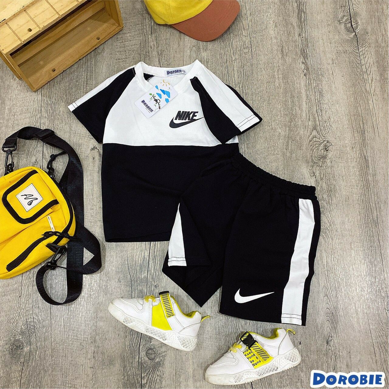 Đồ bộ Nike thun cotton bé trai