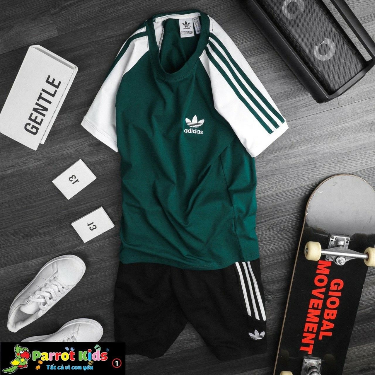 Bộ thun adidas bé trai