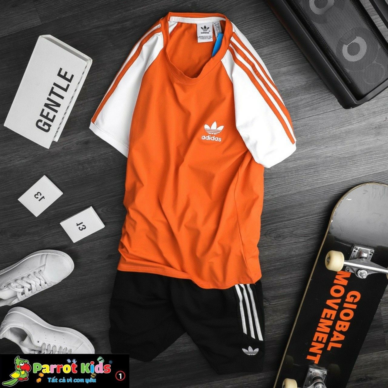 Bộ thun adidas bé trai