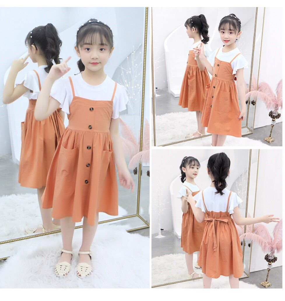 Set yếm xinh bé gái
