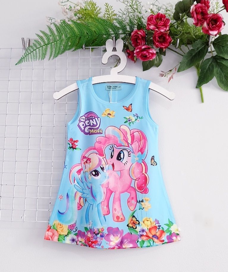 Đầm Pony thun bé gái
