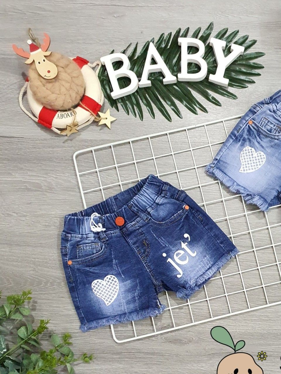 Quần jean short Jet' bé gái