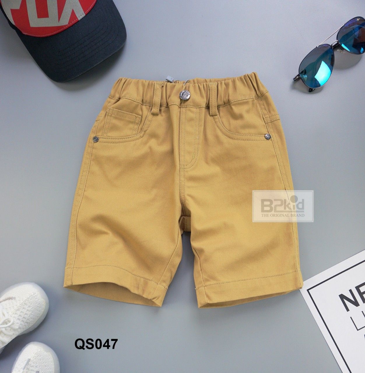 Quần kaki lửng co giãn bé trai