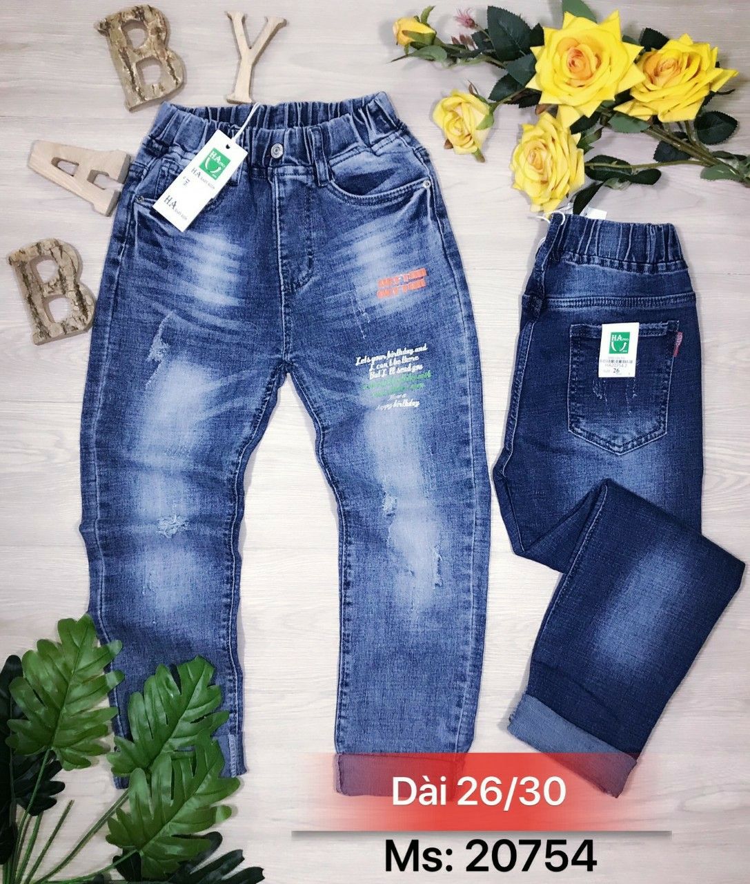 Quần jean dài bé trai