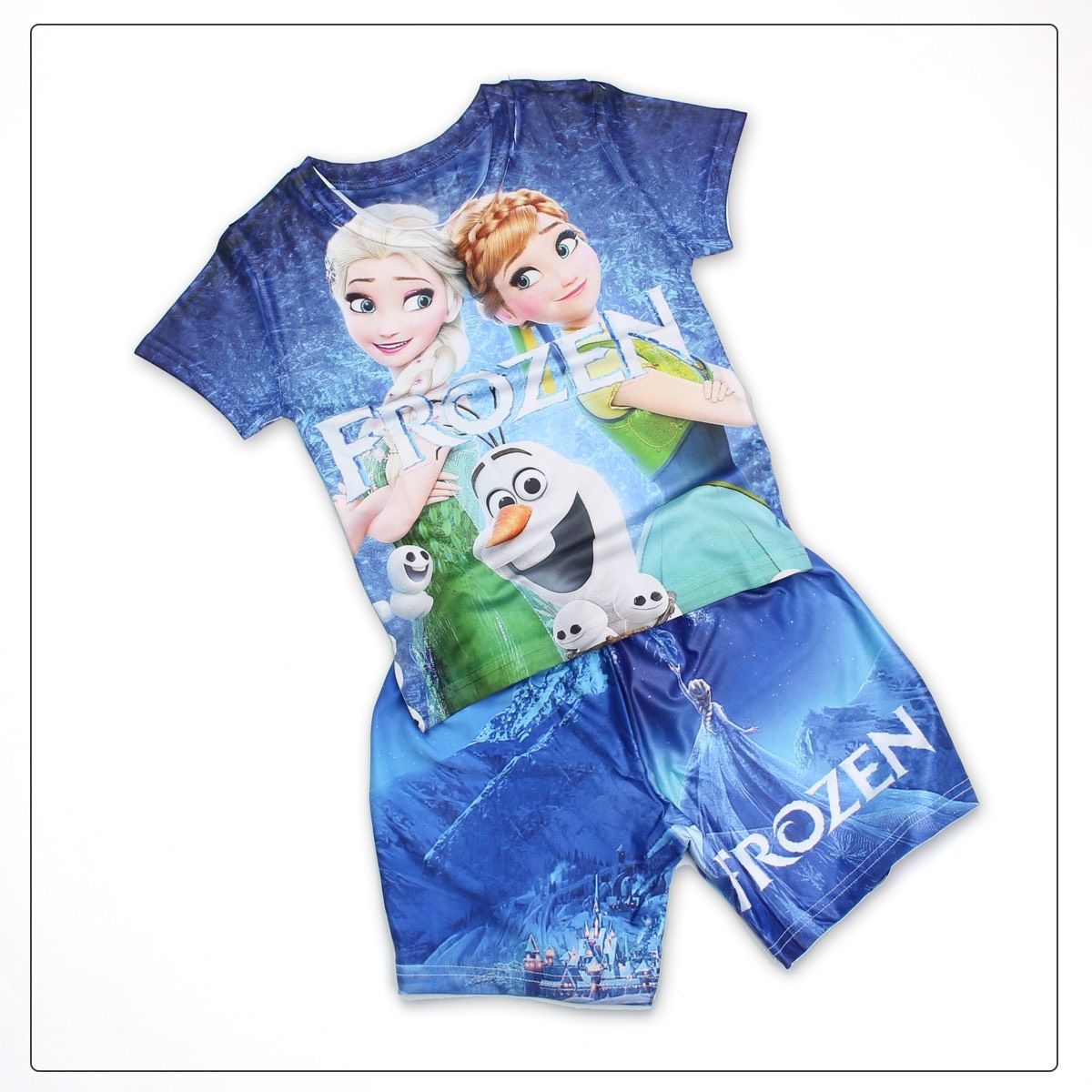 Bộ thun lạnh Elsa bé gái