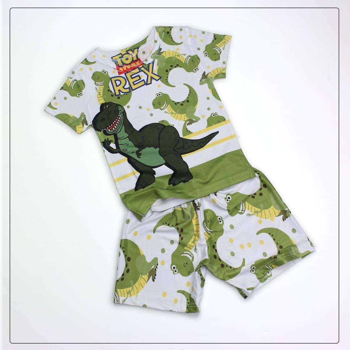 Bộ thun khủng long Rex bé trai