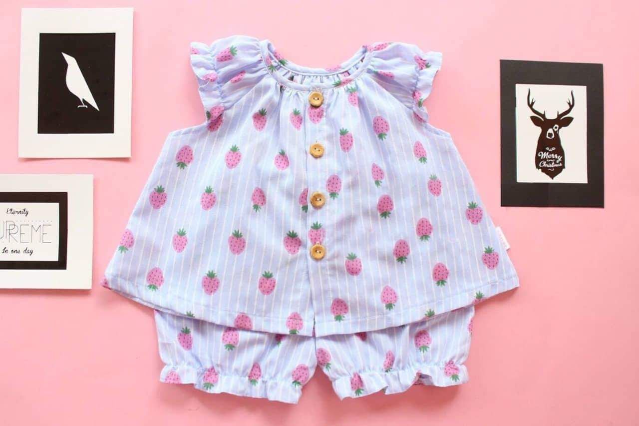 Bộ dâu xanh bé gái