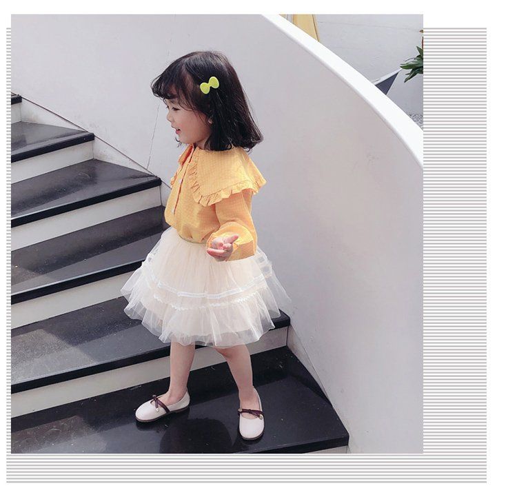 Set áo tay dài váy ren tiểu thư