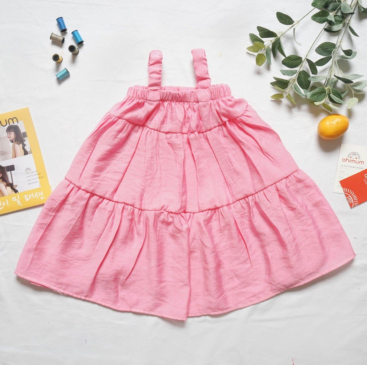 Đầm 2 dây babydoll bé gái
