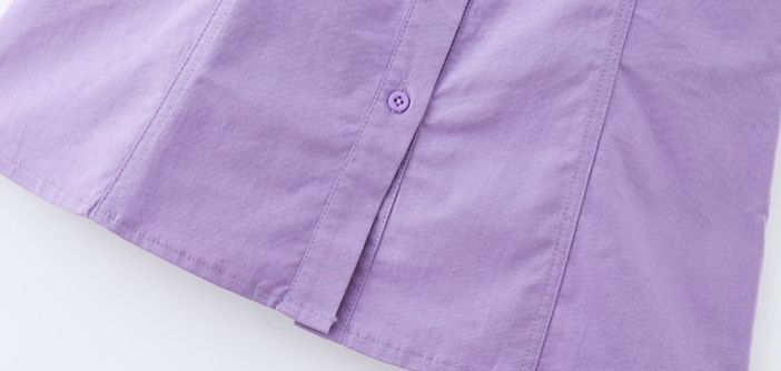Set yếm kaki hoa bé gái