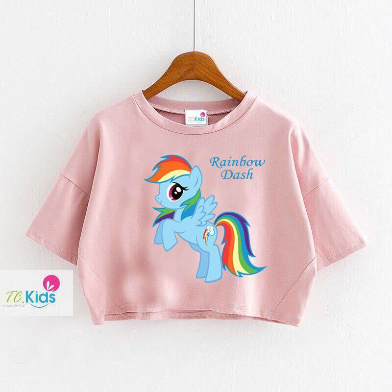 Áo croptop Rainbow bé gái
