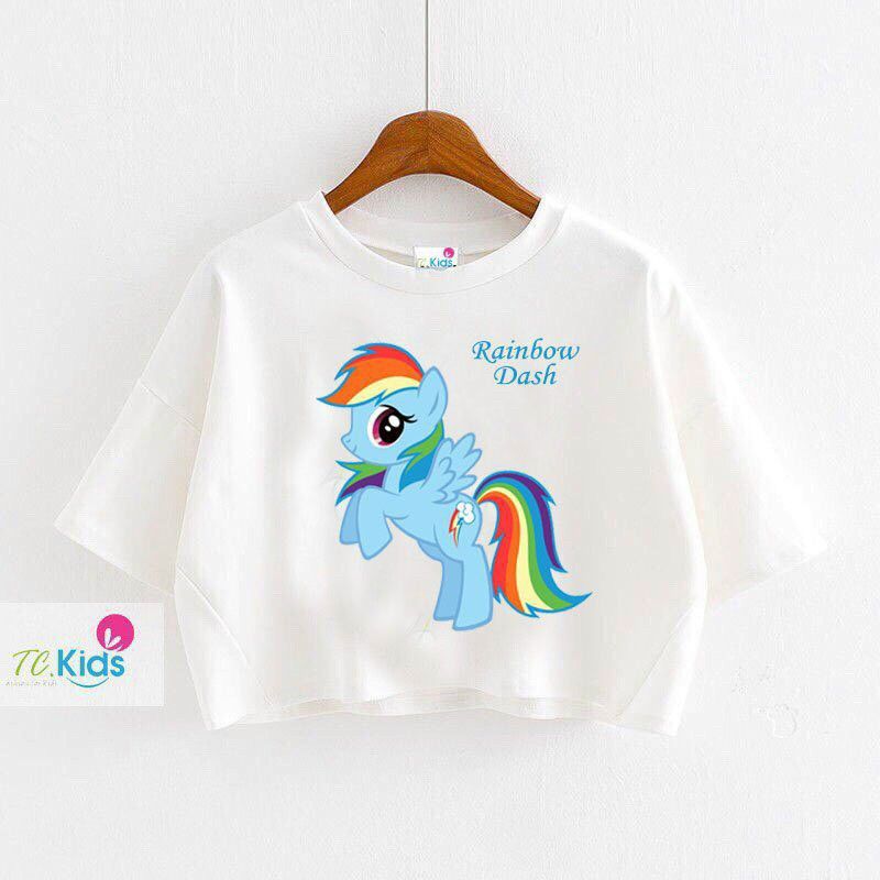 Áo croptop Rainbow bé gái