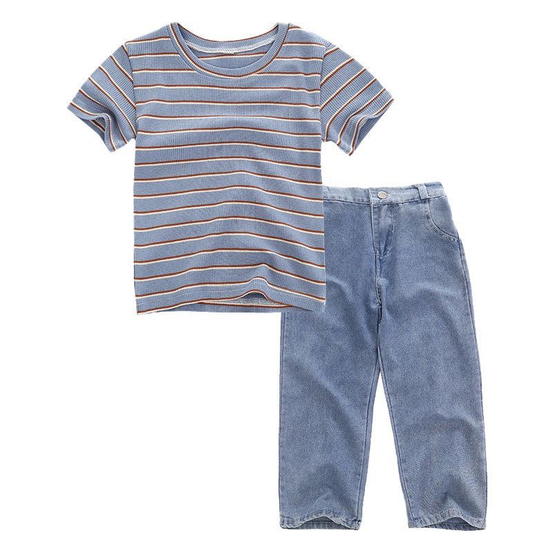 Set quần ống loe bé gái
