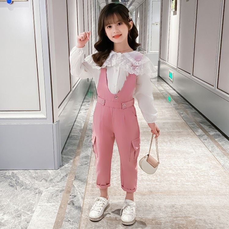 Set yếm hồng áo cổ sen