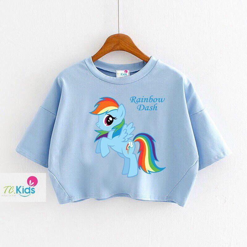 Áo croptop Rainbow bé gái