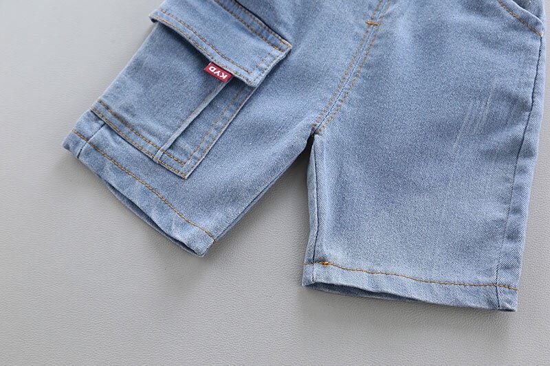 Bộ jean bé trai hoạt hình sắc màu