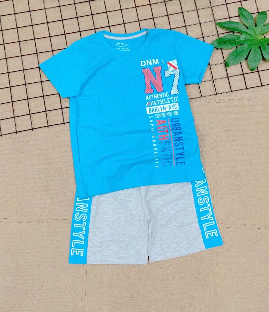 Bộ thun lửng bé trai tay ngắn N7