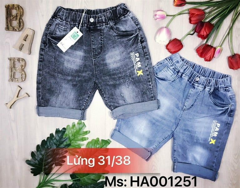 Quần jean lửng bé trai từ 8-16 tuổi