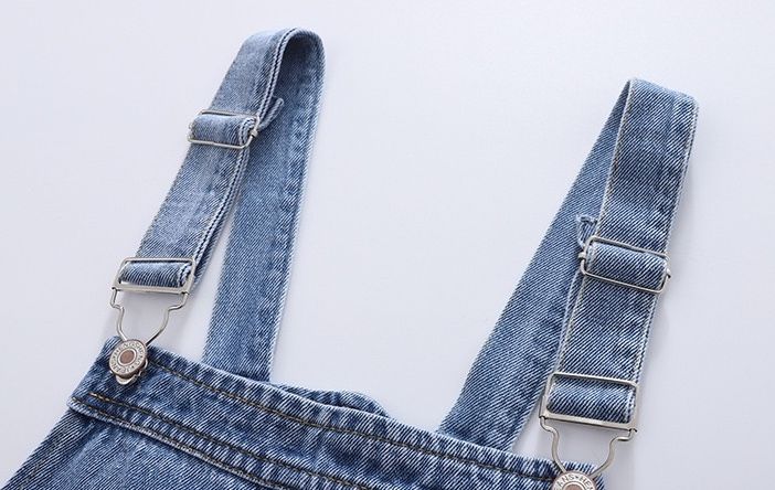Set yếm váy jean bé gái