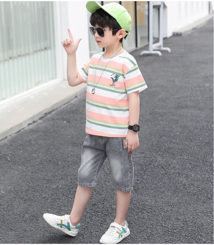 Set jean cá sấu bé trai
