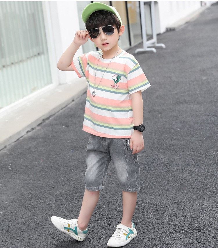 Set jean cá sấu bé trai