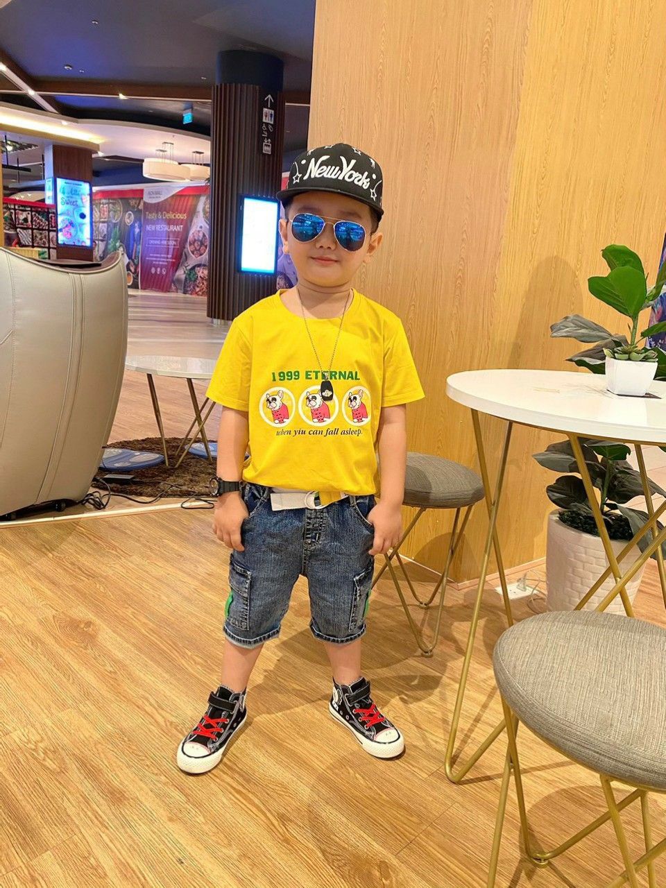 Set Jean túi hộp bé trai