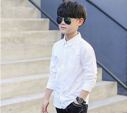 Áo sơ mi dài tay cao cấp bé trai