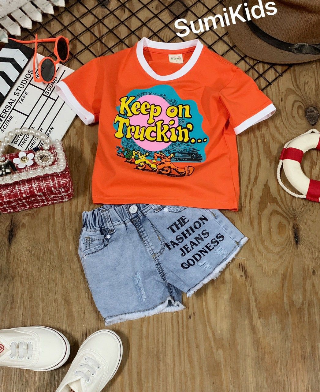 Set jean short Keep on Truck