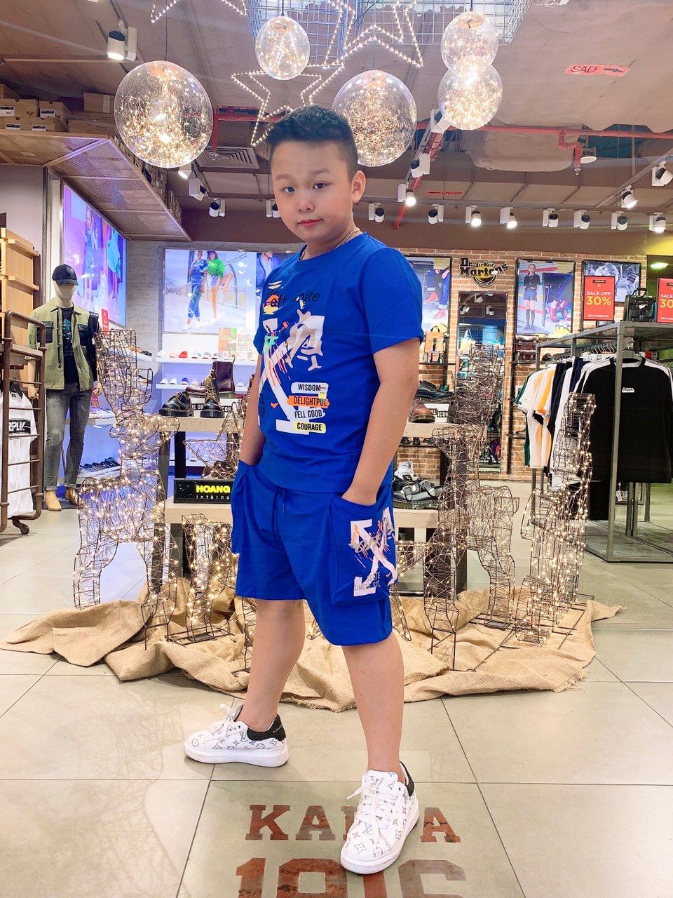 Bộ thun Off White siêu ngầu cho bé trai