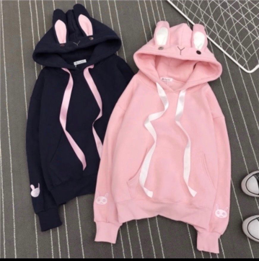 Áo Hoodie tai thỏ bé gái
