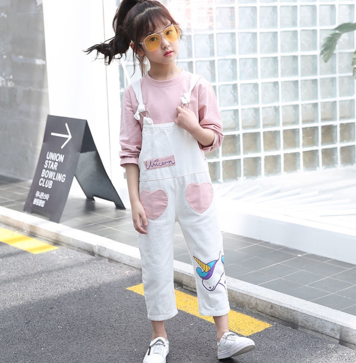 Set yếm trái tim bé gái