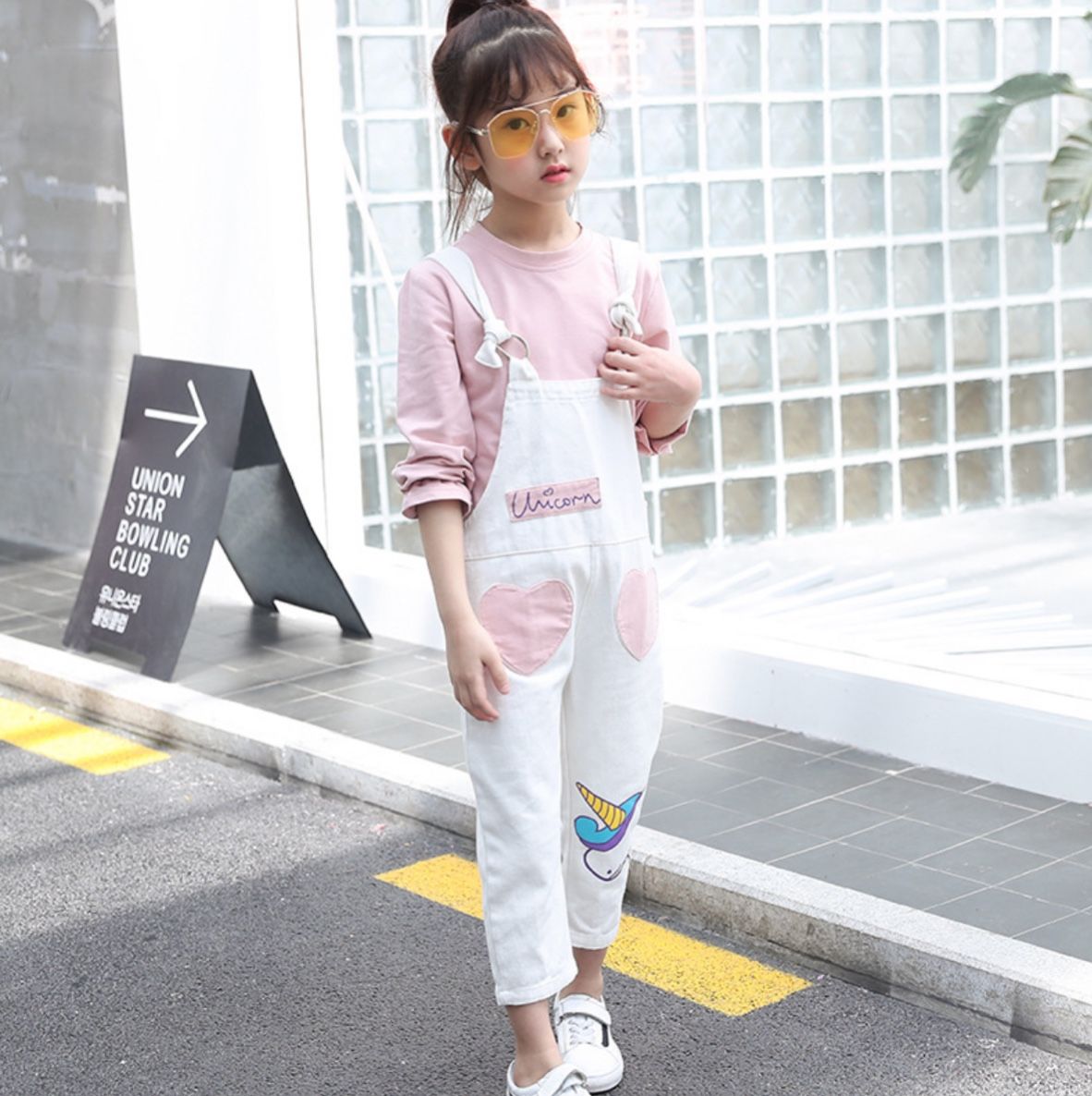 Set yếm trái tim bé gái