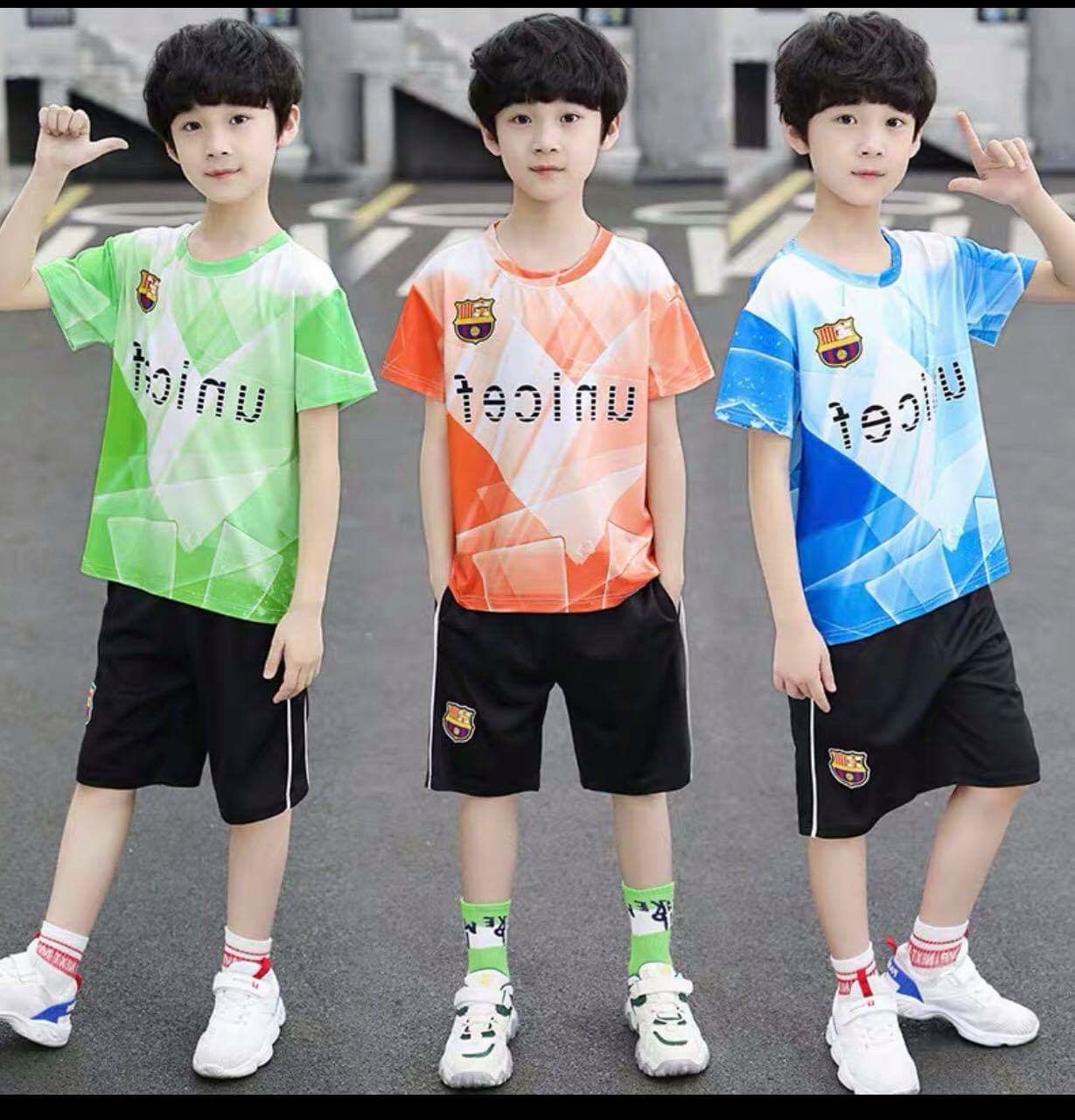 Bộ thun lạnh thể thao bé trai