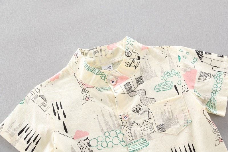 Set yếm họa tiết bé trai