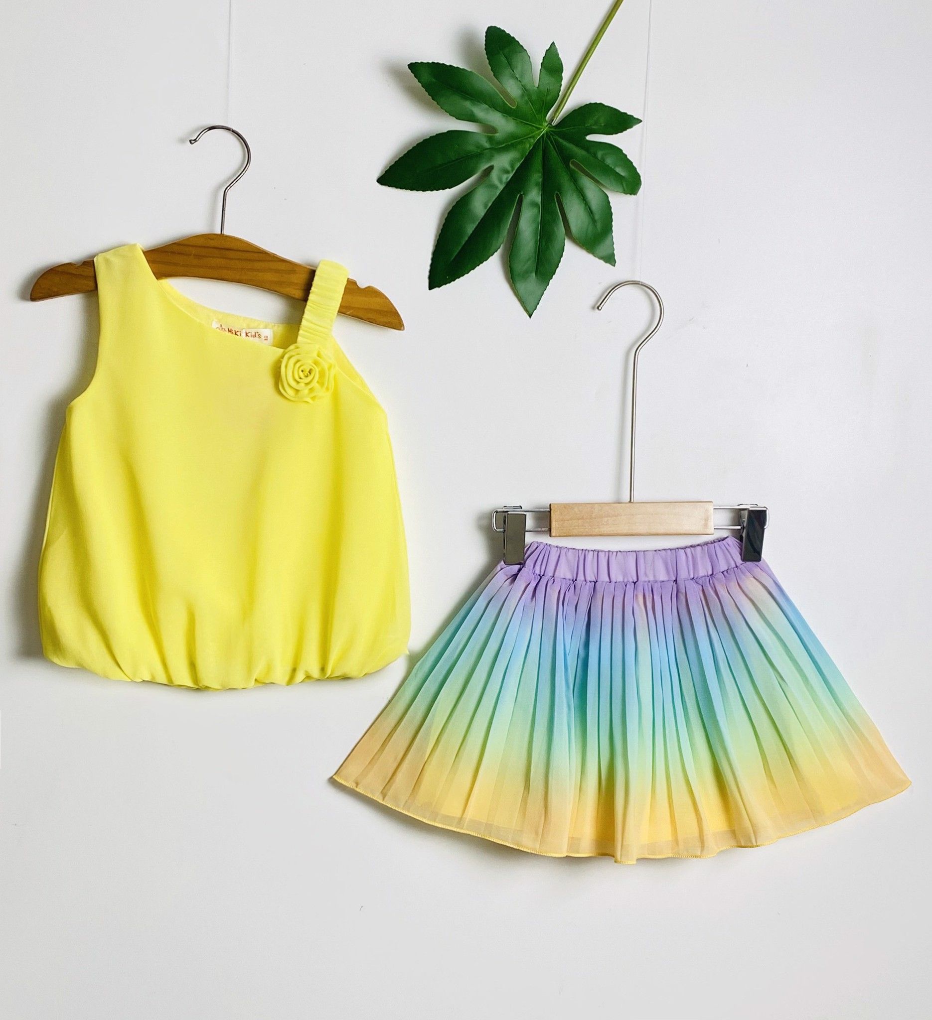 Set váy áo lệch vai