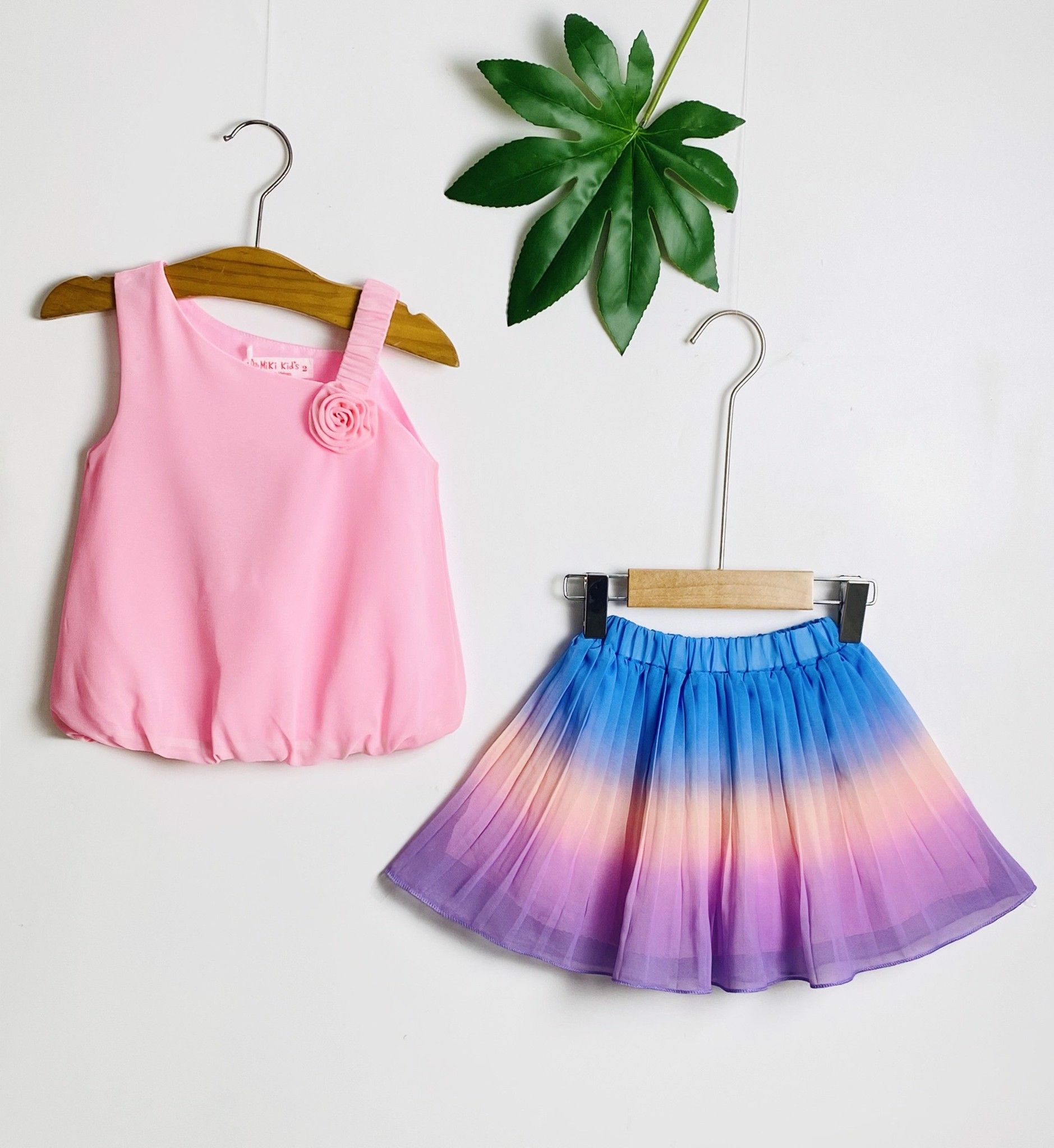 Set váy áo lệch vai
